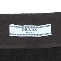 【二手】Prada PRADA 半身裙 安全別針 皮革貼片 P171XE 羊毛裹身裙 女款 二手 A