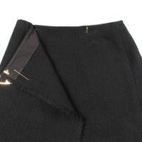 【二手】Prada PRADA 半身裙 安全別針 皮革貼片 P171XE 羊毛裹身裙 女款 二手 A