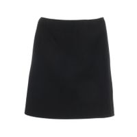 【二手】Prada PRADA 半身裙 安全別針 皮革貼片 P171XE 羊毛裹身裙 女款 二手 A