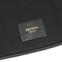【二手】Prada PRADA 半身裙 安全別針 皮革貼片 P171XE 羊毛裹身裙 女款 二手 A