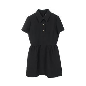 【二手】迪奧連身裙，CD紐扣連身裙，111R07A1166，羊毛真絲混紡，CD紐扣連身裙，女款，全新未使用