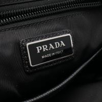 [Used] Prada PRADA Waist Bag Body Bag Triangle Logo 2VZ116 Khaki/Black Nylon Triangle Logo Body Bag Men's Used A