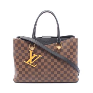 【二手】路易威登LOUIS VUITTON LV Riverside Damier Ebene Noir 2WAY 手提包 N40050 Noir PVC塗層帆布皮革 LV Riverside