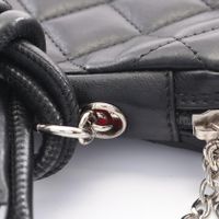 【二手】香奈兒 (Chanel) CHANEL 單肩包 Cambon 系列小號 A25177 黑色皮革 Cambon 系列小號手拿包 女士二手 A