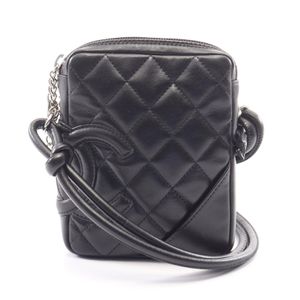 【二手】香奈兒 (Chanel) CHANEL 單肩包 Cambon 系列小號 A25177 黑色皮革 Cambon 系列小號手拿包 女士二手 A