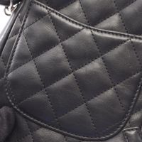 【二手】香奈兒 (Chanel) CHANEL 單肩包 Cambon 系列小號 A25177 黑色皮革 Cambon 系列小號手拿包 女士二手 A