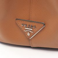 【二手】Prada 托特包 Galleria 2WAY 黑色/驼色/白色 Saffiano皮革 Galleria 2way托特包 女士 Used A