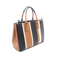 【二手】Prada 托特包 Galleria 2WAY 黑色/驼色/白色 Saffiano皮革 Galleria 2way托特包 女士 Used A