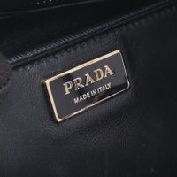 【二手】Prada 托特包 Galleria 2WAY 黑色/驼色/白色 Saffiano皮革 Galleria 2way托特包 女士 Used A