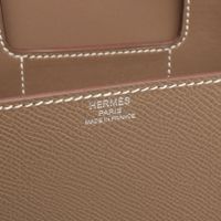 [Used] Hermes HERMES Shoulder Bag Della Cavalleria Mini Etoupe 082226CK Etoupe Leather Della Cavalleria Mini Etoupe Women's