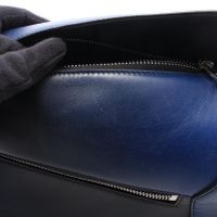 【二手】 LOEWE腰包/斜背包/臀包 小號 B510SEBX02 藍/黑色皮革 女士小號 二手 A