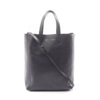 [Used] Celine CELINE Tote Bag Vertical Small Cabas 2WAY 176183 Black Leather Vertical Cabas Small Women's Used B