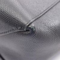 [Used] Celine CELINE Tote Bag Vertical Small Cabas 2WAY 176183 Black Leather Vertical Cabas Small Women's Used B