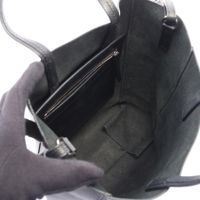[Used] Celine CELINE Tote Bag Vertical Small Cabas 2WAY 176183 Black Leather Vertical Cabas Small Women's Used B