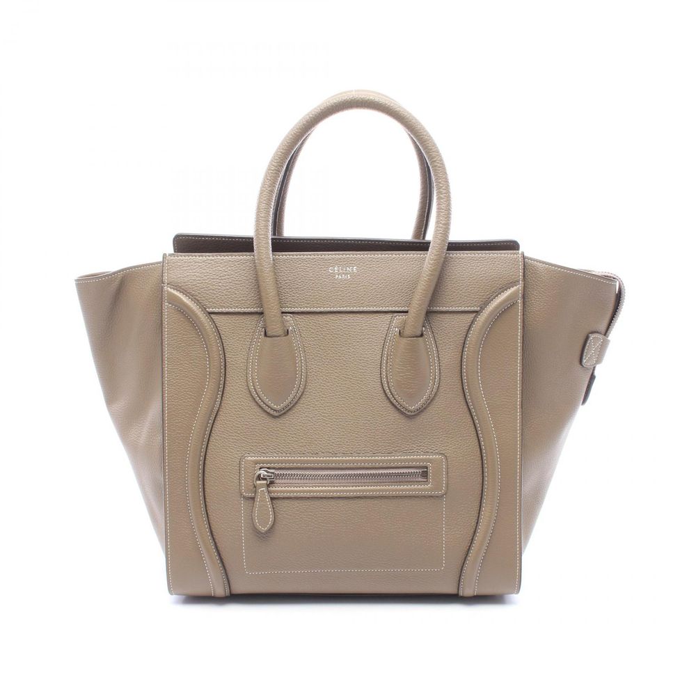 [중고] CELINE 러기지 미니 쇼퍼 손가방 그레이지 레더 러기지 미니 쇼퍼 여성용 Used A