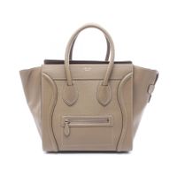 [중고] CELINE 러기지 미니 쇼퍼 손가방 그레이지 레더 러기지 미니 쇼퍼 여성용 Used A
