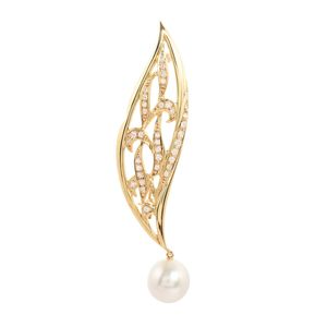 [Used] Mikimoto Pearl Brooch