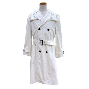 Excellent condition ▼ Maison Margiela 1/10 23AW S50AH0126 100% Wool Trench Coat White Size 46 Made in Italy Authentic Men's