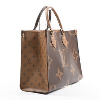 【中古】ルイヴィトンLOUIS VUITTON ハンドバッグ オンザゴーMM M45321 ブラウン