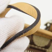 Coach 經典手提包，帆布和皮革材質 [二手]