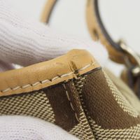 Coach 經典手提包，帆布和皮革材質 [二手]