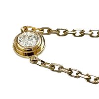 卡地亞/Cartier Damour XS 1P 鑽石 0.04 克拉 K18PG 粉金手鍊 1.3 克 16.5 公分 女士款 [二手]