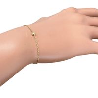 卡地亞/Cartier Damour XS 1P 鑽石 0.04 克拉 K18PG 粉金手鍊 1.3 克 16.5 公分 女士款 [二手]