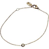 卡地亞/Cartier Damour XS 1P 鑽石 0.04 克拉 K18PG 粉金手鍊 1.3 克 16.5 公分 女士款 [二手]