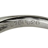 Size 12.5, Emerald 0.78ct, Diamond 0.26ct, Platinum 850, 5.4g, Women's Ring [Used]