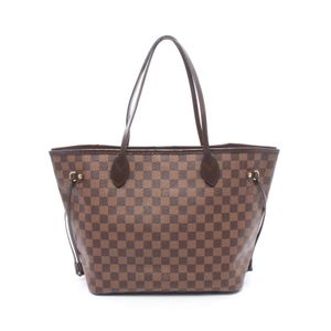[중고] LOUIS VUITTON 토트백 네버풀 MM 다미에 에벤느 세리즈 N41358 로즈 발레린 PVC 코팅 캔버스 레더 네버풀 MM