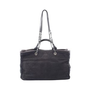 [중고] Chanel 샤넬 토트백 코코 마크 라지 쇼핑 토트 2WAY A57180 블랙 레더 체인 토트 여성용 Used B