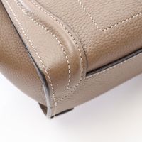 [Used] CELINE Luggage Nano Shopper 2-Way Handbag, Greige Leather, Women's, Used B
