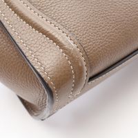 [Used] CELINE Luggage Nano Shopper 2-Way Handbag, Greige Leather, Women's, Used B