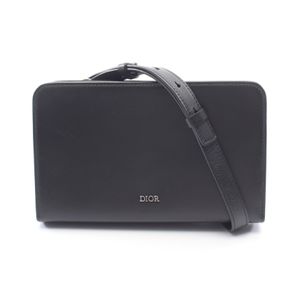 [중고] Dior 숄더백 DIAL DIOR ULTRA 스몰 블랙 레더 다이얼 울트라 메신저백 남성용 Used B