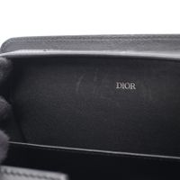 [Used] Dior Shoulder Bag DIAL DIOR ULTRA Small Black Leather Messenger Bag Men's Used B