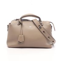 【二手】Fendi FENDI BY THE WAY 中 2WAY 灰褐色皮革女士手提包