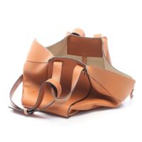 【中古】 ロエベ LOEWE ハンドバッグ ハンモック ミディアム 2WAY ブラウン レザー ハンモック ミディアム レディース Used B