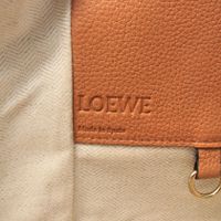 【中古】 ロエベ LOEWE ハンドバッグ ハンモック ミディアム 2WAY ブラウン レザー ハンモック ミディアム レディース Used B