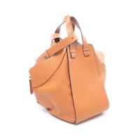 【中古】 ロエベ LOEWE ハンドバッグ ハンモック ミディアム 2WAY ブラウン レザー ハンモック ミディアム レディース Used B