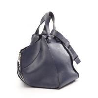 [중고] LOEWE 핸드백 HAMMOCK SMALL 해먹 스몰 2WAY 네이비 레더 여성용 Used B