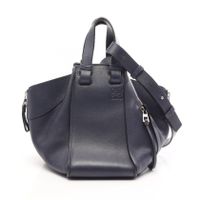 [중고] LOEWE 핸드백 HAMMOCK SMALL 해먹 스몰 2WAY 네이비 레더 여성용 Used B