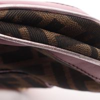 [중고] FENDI 핸드백 주카 2WAY 8BN133 브라운/퍼플/베이지 캔버스 레더 주카 배니티 미러 여성용 Used B
