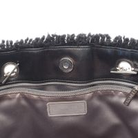 [Used] Chanel CHANEL Tote Bag Patent Toilette Funny Tweed Black Vinyl Wool Matelassé Chain Tote Women's Used B