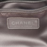 [Used] Chanel CHANEL Tote Bag Patent Toilette Funny Tweed Black Vinyl Wool Matelassé Chain Tote Women's Used B