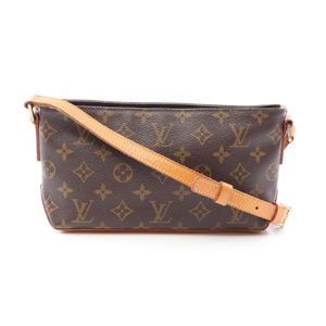 【중고】 LOUIS VUITTON 숄더백 트로터 모노그램 M51240 PVC 코팅 캔버스 레더 트로터 여성용 Used B