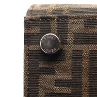【中古】 フェンディ FENDI トートバッグ ズッカ 2WAY ブラウン キャンバス レザー ズッカ 2wayトート レディース Used B