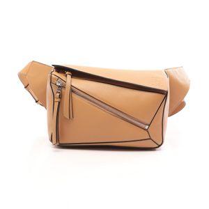 [중고] LOEWE 웨스트백 바디백/웨이스트백 퍼즐 범백 스몰 베이지 레더 퍼즐 범백 스몰 남성용 Used A