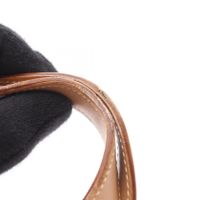 【二手】BVLGARI(Bulgari) Logomania 迷你像牙白/米色皮革 Logomania 迷你手提包 女士二手 B