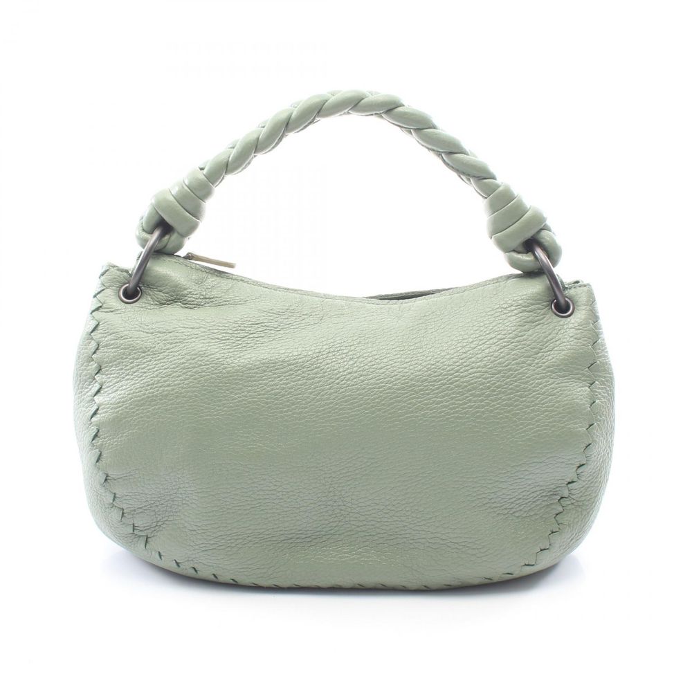 [Used] Bottega BOTTEGA VENETA Shoulder Bag Hobo Green Leather Handbag Women's Used B