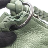 [Used] Bottega BOTTEGA VENETA Shoulder Bag Hobo Green Leather Handbag Women's Used B